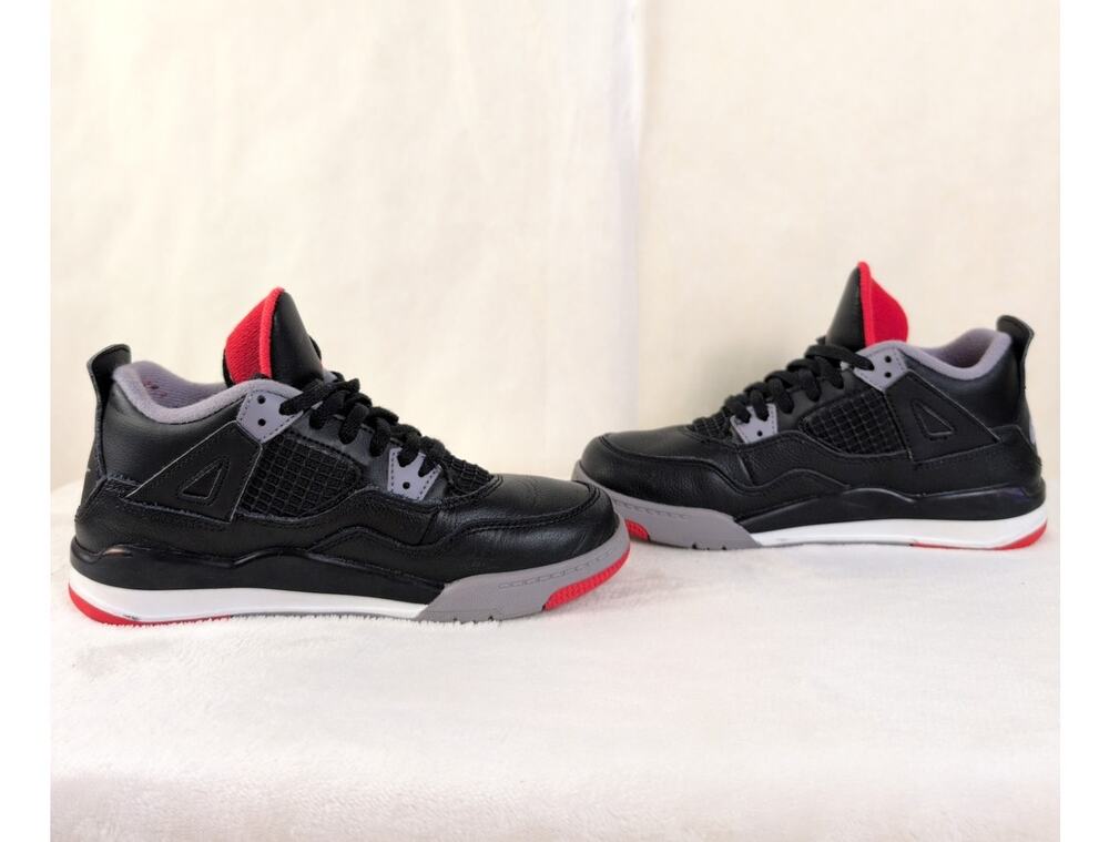 Jordan 4 Retro Bred Reimagined PS sneakers Size 2Y kids shoes Sneakerhead